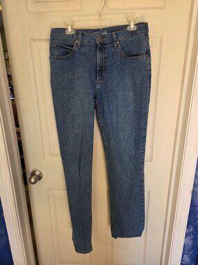 Riders by Lee Indigo Straight Leg Denim Jeans 12 L medium blue